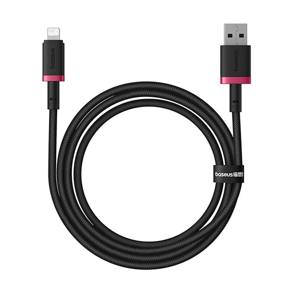 Кабель Baseus Dura Series Fast Charging Cable USB to iP 2.4A 1m Red+Black (P10377801U01-01)